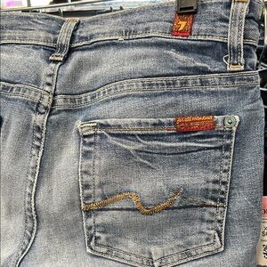 7 For All Mankind Light Blue Denim Jeans/29 inseam as it shows folded cuffs